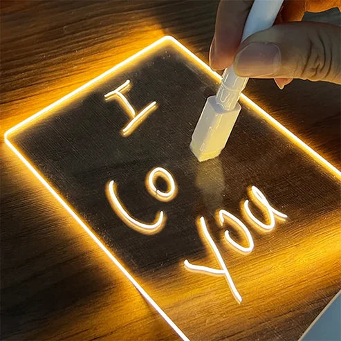 LED Note Board  - Drawing & Writing | Empowers Kids | Holistic Development | To-Do-List| Visual Learning | Creative Expressions |Romantic Gift